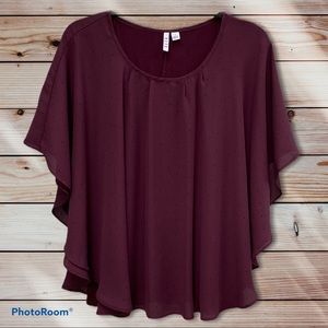 Elle Tank with Outer Shell Butterfly Sleeves